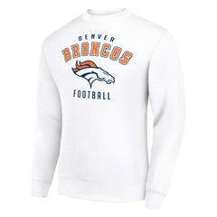 Denver Broncos Starter Team Logo Pullover Sweatshirt White | NFL