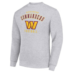 Washington Commanders Starter Team Logo Pullover Sweatshirt Heather Gray | NFL