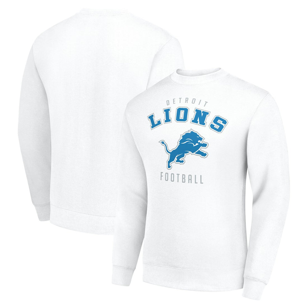 Detroit Lions Starter Team Logo Pullover Sweatshirt White | NFL