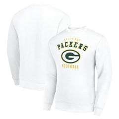Green Bay Packers Starter Team Logo Pullover Sweatshirt White | NFL