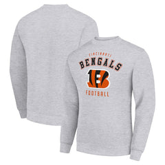 Cincinnati Bengals Starter Team Logo Pullover Sweatshirt Heather Gray | NFL