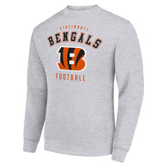 Cincinnati Bengals Starter Team Logo Pullover Sweatshirt Heather Gray | NFL