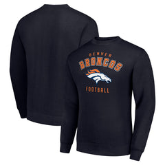 Denver Broncos Starter Team Logo Pullover Sweatshirt Navy | NFL