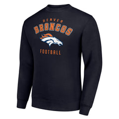 Denver Broncos Starter Team Logo Pullover Sweatshirt Navy | NFL