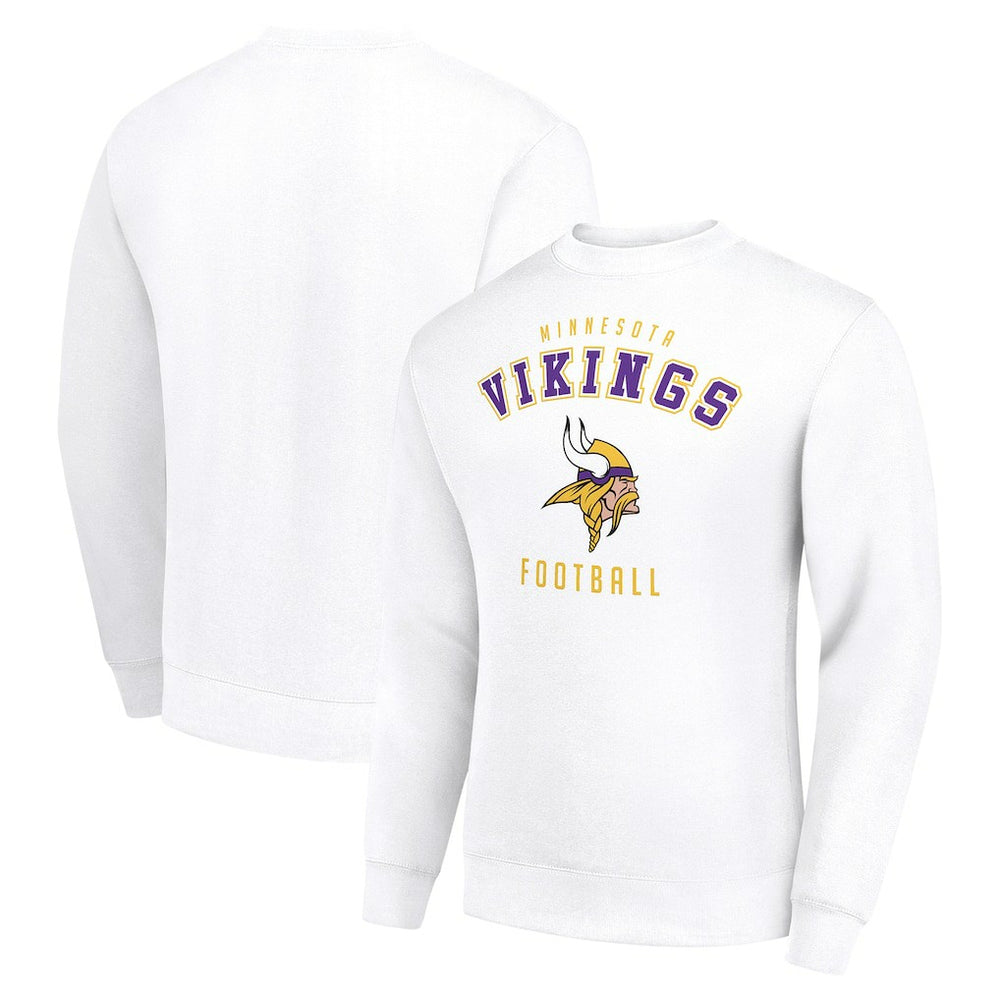 Minnesota Vikings Starter Team Logo Pullover Sweatshirt White | NFL