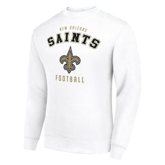 New Orleans Saints Starter Team Logo Pullover Sweatshirt White | NFL