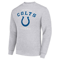 Indianapolis Colts Starter Team Logo Pullover Sweatshirt Heather Gray | NFL