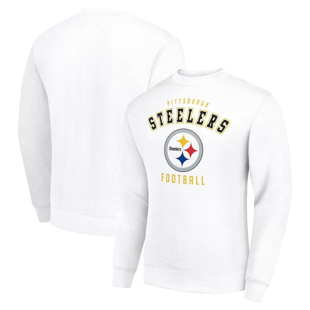 Pittsburgh Steelers Starter Team Logo Pullover Sweatshirt White | NFL