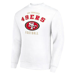 San Francisco 49ers Starter Team Logo Pullover Sweatshirt White | NFL