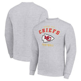 Kansas City Chiefs Starter Team Logo Pullover Sweatshirt Heather Gray | NFL