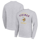 Minnesota Vikings Starter Team Logo Pullover Sweatshirt Heather Gray | NFL