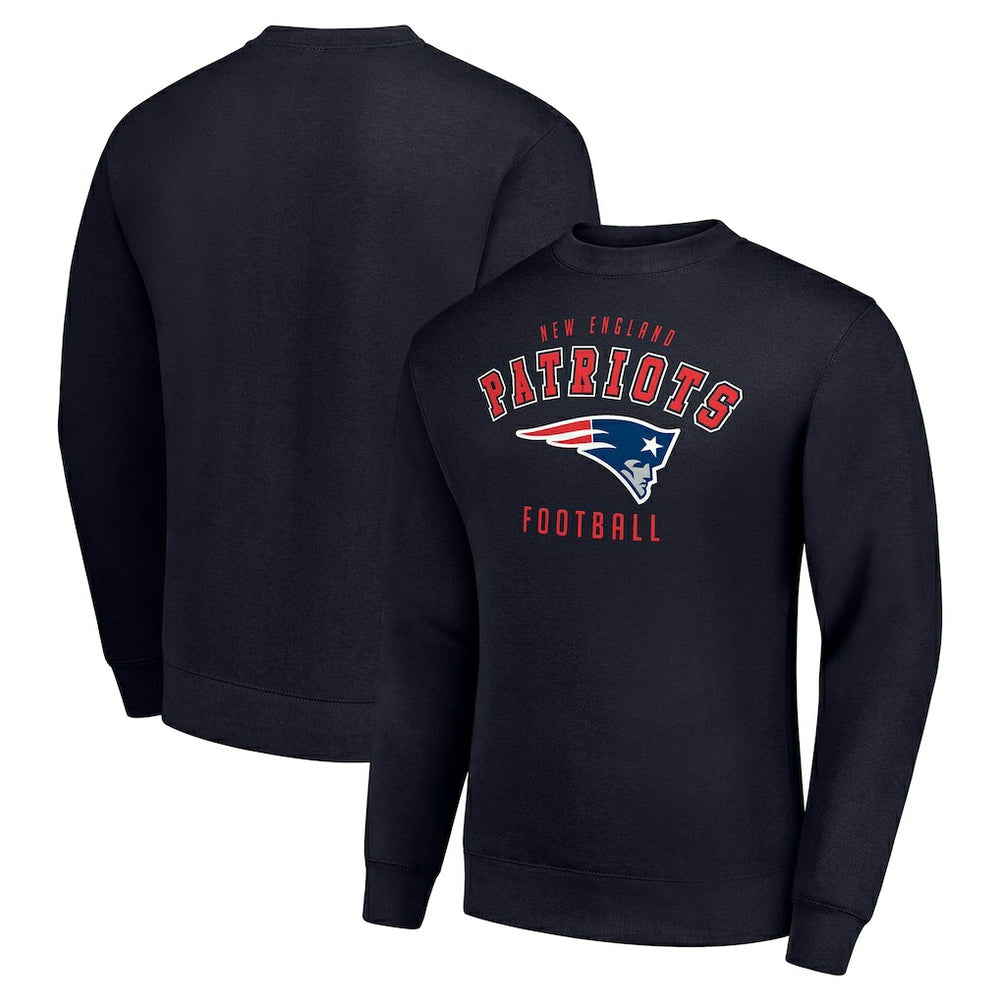 New England Patriots Starter Team Logo Pullover Sweatshirt Navy | NFL