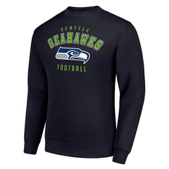 Seattle Seahawks Starter Team Logo Pullover Sweatshirt College Navy | NFL