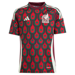 Mexico National Team Youth 2024 Home Replica Jersey Burgundy | Adidas