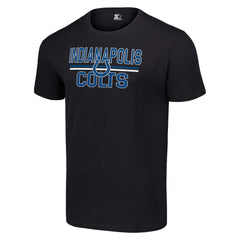 Indianapolis Colts Starter Team Mesh Print Graphic T-Shirt Black | NFL
