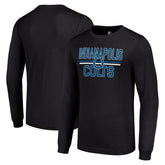Indianapolis Colts Starter Team Mesh Print Graphic Long Sleeve T-Shirt Black | NFL