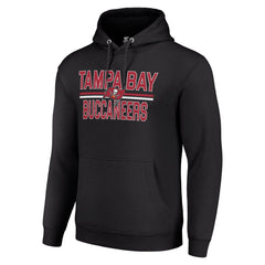 Tampa Bay Buccaneers Starter Unisex Team Mesh Print Graphic Tri-Blend Pullover Hoodie Black | NFL