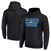 Los Angeles Chargers Starter Unisex Team Mesh Print Graphic Tri-Blend Pullover Hoodie Black | NFL