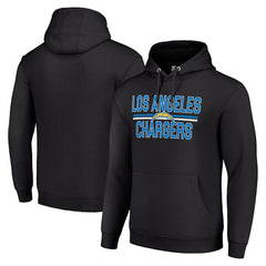 Los Angeles Chargers Starter Unisex Team Mesh Print Graphic Tri-Blend Pullover Hoodie Black | NFL