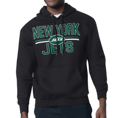 New York Jets Starter Unisex Team Mesh Print Graphic Tri-Blend Pullover Hoodie Black | NFL