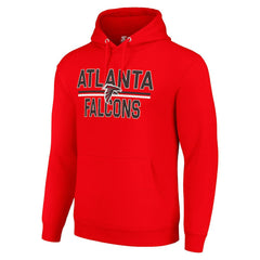 Atlanta Falcons Starter Unisex Team Mesh Print Graphic Tri-Blend Pullover Hoodie Red | NFL