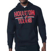 Houston Texans Starter Unisex Team Mesh Print Graphic Tri-Blend Pullover Hoodie Navy | NFL