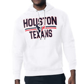 Houston Texans Starter Unisex Team Mesh Print Graphic Tri-Blend Pullover Hoodie White | NFL