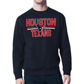 Houston Texans Starter Team Mesh Print Graphic Pullover Sweatshirt Navy | NFL