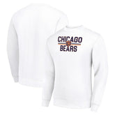 Chicago Bears Starter Team Mesh Print Graphic Pullover Sweatshirt White | NFL