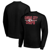 Kansas City Chiefs Starter Team Mesh Print Graphic Pullover Sweatshirt Black | NFL