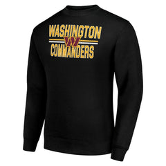 Washington Commanders Starter Team Mesh Print Graphic Pullover Sweatshirt Black | NFL
