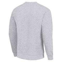 Minnesota Vikings Starter Team Mesh Print Graphic Pullover Sweatshirt Heather Gray | NFL