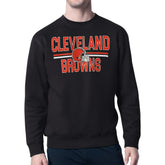 Cleveland Browns Starter Team Mesh Print Graphic Pullover Sweatshirt Black | NFL