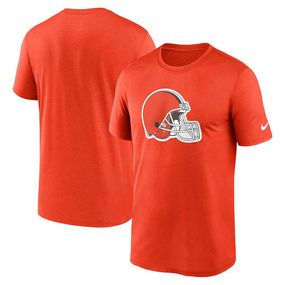 Cleveland Browns Legend Logo Helmet Performance T-Shirt Orange | Nike for Sale