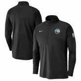 Minnesota Timberwolves 2024/25 City Edition Authentic Coaches Performance Half-Zip Top Black - NBA