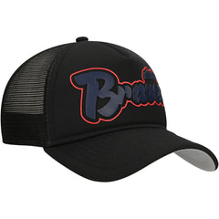 Atlanta Braves New Era Retro Bold A-Frame Trucker 9FORTY Adjustable Hat - MLB