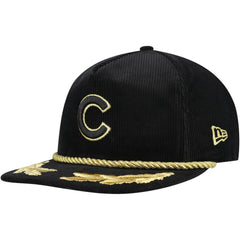 Chicago Cubs New Era Corduroy Filigree Golfer Adjustable Hat - MLB
