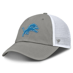 Detroit Lions Trucker Adjustable Hat Gray/White | Fanatics