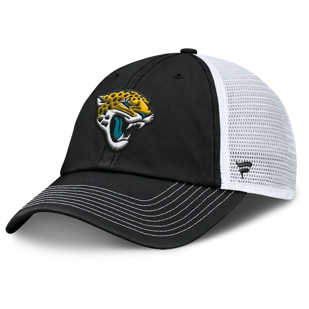 Jacksonville Jaguars Trucker Adjustable Hat Black/White | Fanatics