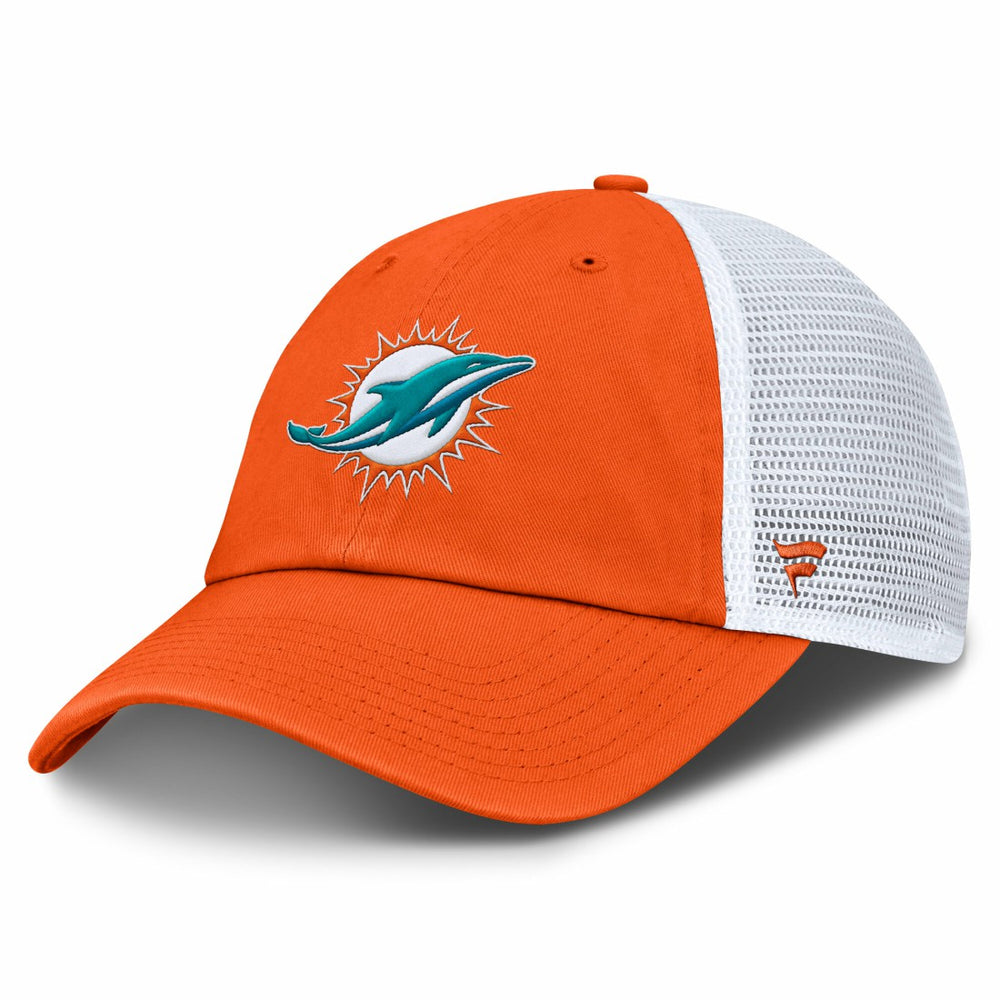Miami Dolphins Trucker Adjustable Hat Orange/White | Fanatics