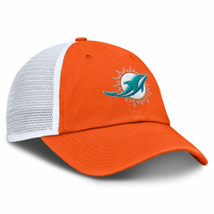Miami Dolphins Trucker Adjustable Hat Orange/White | Fanatics