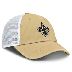 New Orleans Saints Trucker Adjustable Hat Gold/White | Fanatics