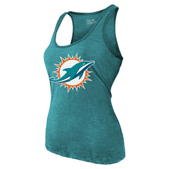 Tyreek Hill Miami Dolphins Majestic Threads Women's Name & Number Tri-Blend Tank Top Aqua | NFL