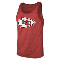 Patrick Mahomes Kansas City Chiefs Majestic Threads Tri-Blend Player Name & Number Tank Top Red | NFL