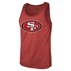 Christian McCaffrey San Francisco 49ers Majestic Threads Tri-Blend Player Name & Number Tank Top Scarlet | NFL