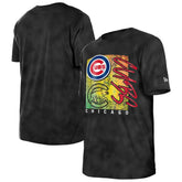Chicago Cubs New Era Women's Sport Classics Enzyme Wash Oversized T-Shirt - MLB