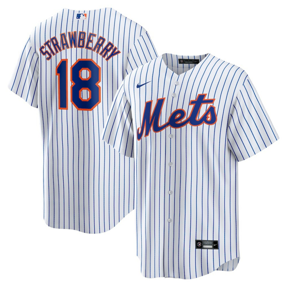 Darryl Strawberry New York Mets Nike Home Replica Retired Player Jersey - MLB