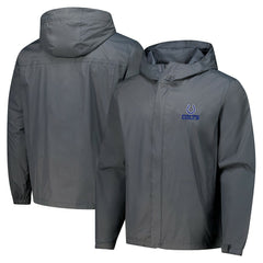 Indianapolis Colts Dunbrooke Tropic Waterproof Packable Full-Zip Hoodie Jacket Graphite | NFL