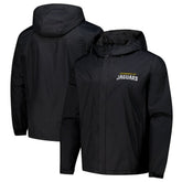 Jacksonville Jaguars Dunbrooke Tropic Waterproof Packable Full-Zip Hoodie Jacket Black | NFL