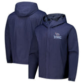 Tennessee Titans Dunbrooke Tropic Waterproof Packable Full-Zip Hoodie Jacket Navy | NFL